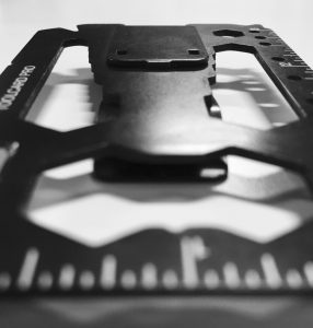 Black Toolcard Pro with money clip